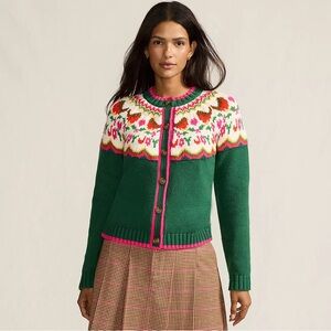 Women’s Lofty Fair Isle Cardigan Sweater